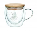 Double wall borosilicate mug, Transparent