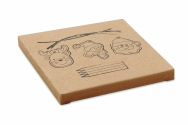 Logotrade corporate gift picture of: Drawing wooden ornaments set