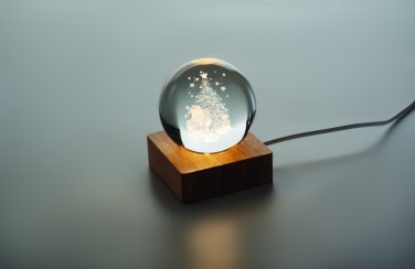 Logo trade corporate gifts picture of: Christmas LED crystal ball