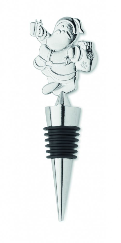 Logo trade promotional gifts picture of: Bottle stopper Christmas motif