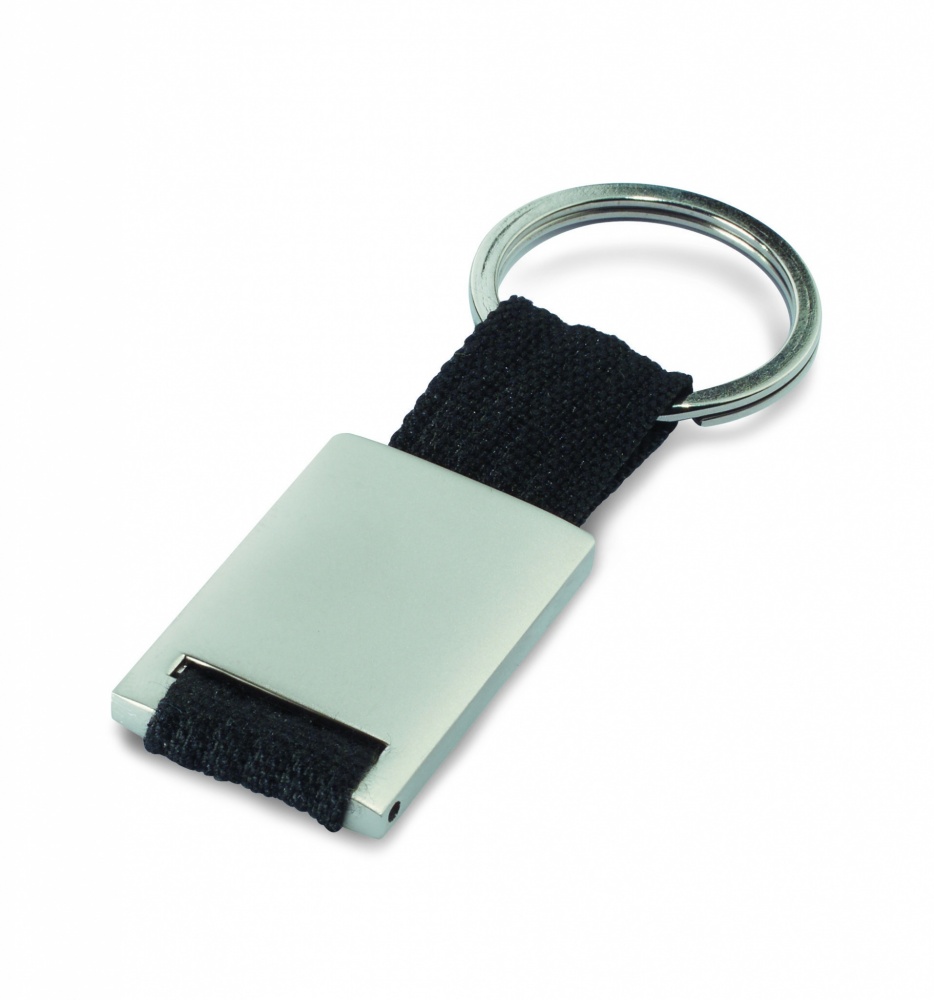Logotrade promotional gift picture of: Metal rectangular key ring Espoo
