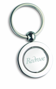 Logotrade corporate gift image of: Globe metal key ring  WORLD