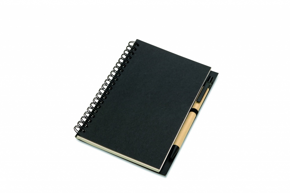 Logo trade promotional giveaways image of: B6 Recycled notebook with pen