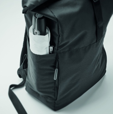 Logotrade promotional gifts photo of: 300D RPET rolltop backpack