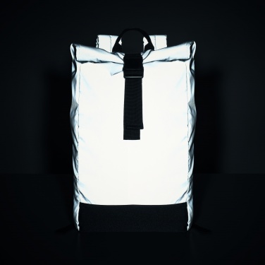 Logotrade business gift image of: Reflective Rolltop backpack