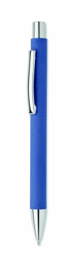 Logo trade business gifts image of: Recycled paper push ball pen