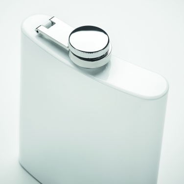 Logo trade business gifts image of: Sublimation slim hip flask