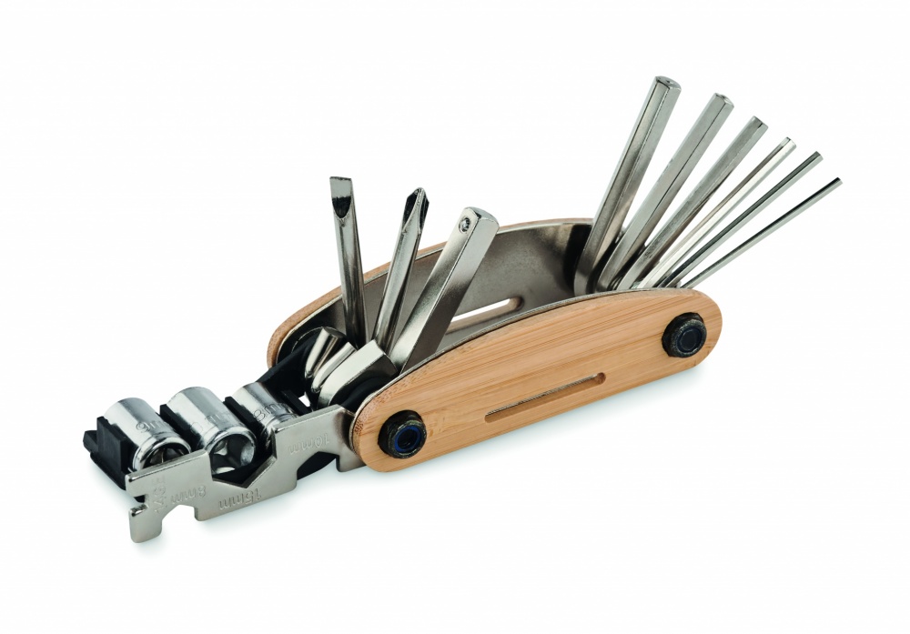 Logo trade corporate gift photo of: Multi tool pocket in bamboo