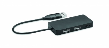 Logotrade advertising product image of: 3 port USB hub with 20cm cable