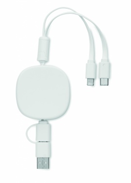 Logo trade corporate gifts picture of: Retractable charging USB cable