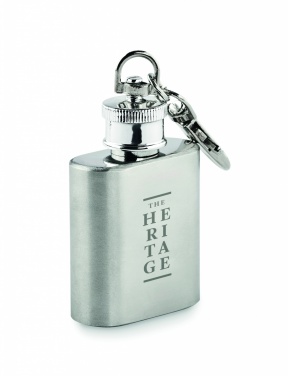 Logo trade promotional gift photo of: Hipflask key ring Joensuu