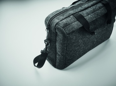 Logo trade promotional giveaway photo of: 15 inch RPET felt laptop bag