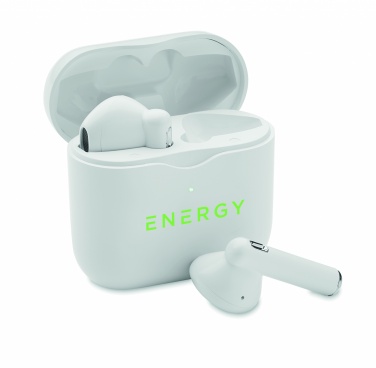 Logo trade promotional gifts image of: TWS earbuds with charging base