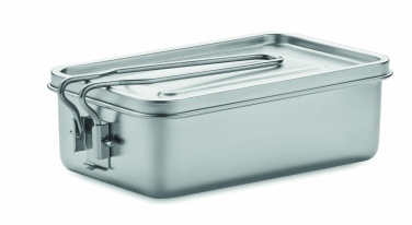 Logo trade promotional items image of: Stainless steel lunch box