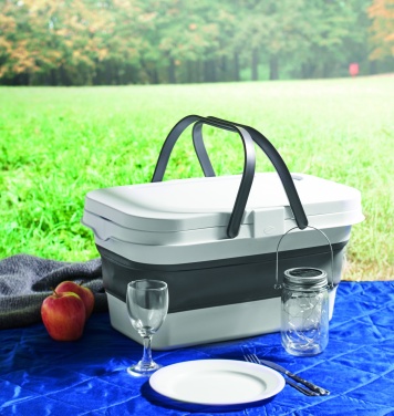 Logo trade business gifts image of: Collapsible picnic basket