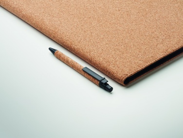 Logo trade promotional merchandise image of: A4 cork conference folder
