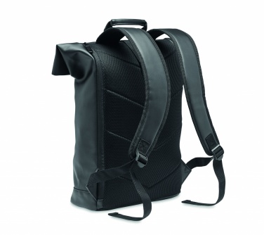 Logotrade promotional item picture of: Laptop PU Rolltop backpack