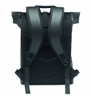 Logotrade promotional item picture of: Laptop PU Rolltop backpack