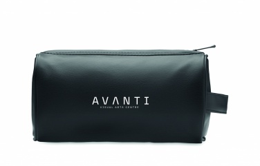 Logo trade promotional merchandise picture of: Soft PU cosmetic bag and zipper