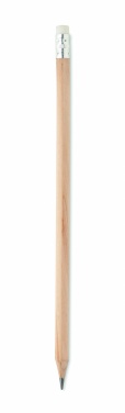 Logotrade promotional merchandise picture of: Natural pencil with eraser