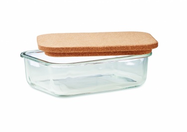 Logotrade promotional item image of: Glass lunch box with cork lid