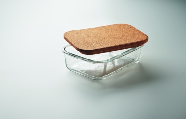 Logo trade advertising products picture of: Glass lunch box with cork lid