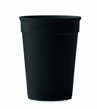 Logo trade promotional merchandise photo of: Recycled PP cup capacity 250 ml