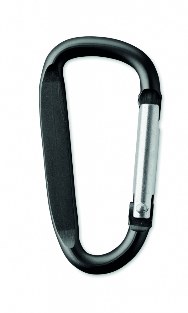 Logo trade promotional merchandise photo of: Carabiner clip in aluminium.