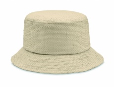 9aper straw bucket hat