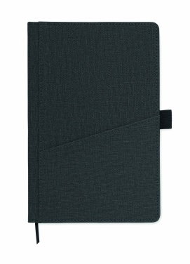 Logo trade promotional giveaways picture of: A5 notebook PU front pocket