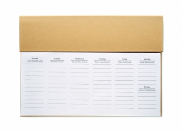 Logotrade promotional gift picture of: Weekly desktop planner