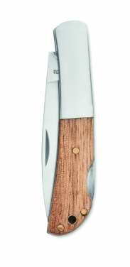 Logotrade corporate gift picture of: Foldable knife in acacia wood