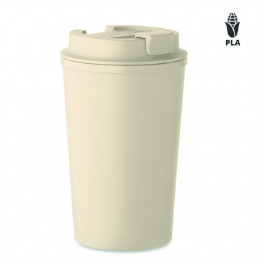 Logo trade corporate gifts image of: PLA double wall tumbler 350 ml