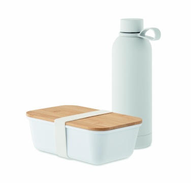 Logo trade promotional items image of: Lunch box bottle gift set