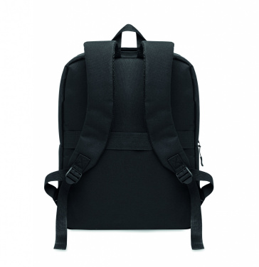 Logo trade promotional products picture of: Slim 15 inch laptop backpack made of 600D RPET polyester with a 210D lining and customizable printing