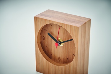 Logotrade business gift image of: Bamboo table clock