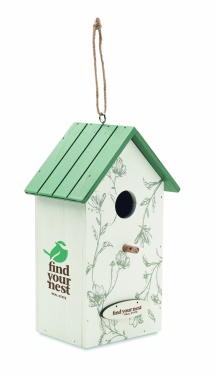 Logo trade business gifts image of: Bird house in plywood