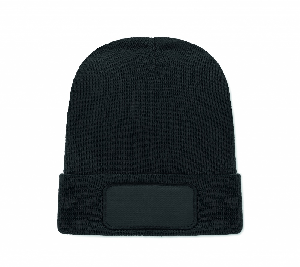 Logo trade corporate gift photo of: Unisex beanie RPET polyester