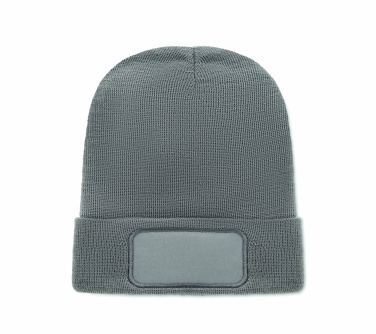 Logo trade corporate gift photo of: Unisex beanie RPET polyester