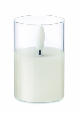 Logo trade corporate gift photo of: LED wax candle in glass holder