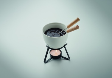 Logo trade business gifts image of: Ceramic fondue set 240 ml