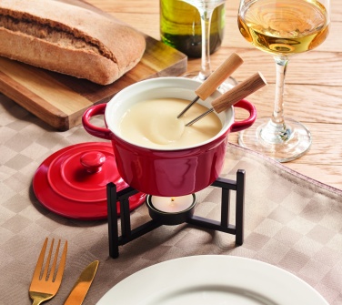 Logo trade promotional merchandise photo of: Ceramic fondue set 300 ml