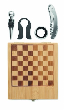 Logotrade promotional product picture of: Chess board wine set