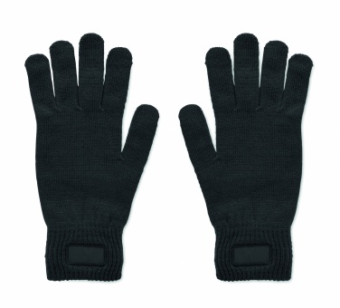 Logotrade advertising products photo of: Knitted gloves in RPET