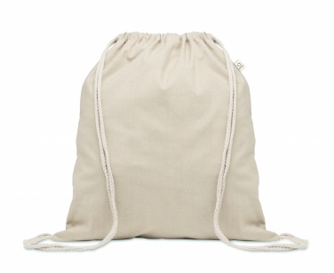 Logo trade corporate gifts picture of: Recycled cotton drawstring bag
