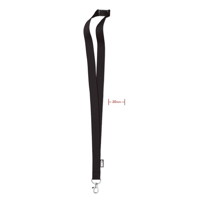 Logo trade promotional giveaways image of: Lanyard in RPET 20 mm