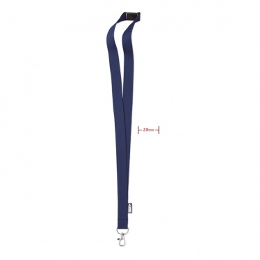 Logo trade promotional giveaways image of: Lanyard in RPET 20 mm