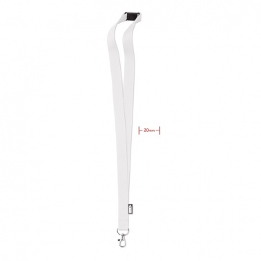 Logo trade promotional merchandise image of: Lanyard in RPET 20 mm