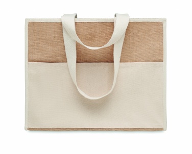Logotrade promotional merchandise picture of: Jute and canvas cooler bag