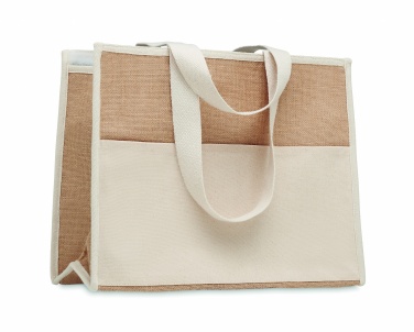 Logotrade promotional giveaway picture of: Jute and canvas cooler bag